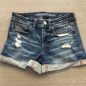 American Eagle denim ripped jean shorts